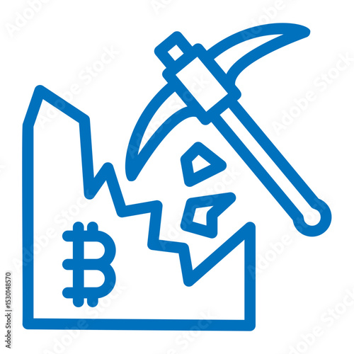 crypto mining pickaxe icon