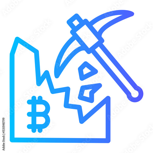 Crypto Mining Pickaxe icon