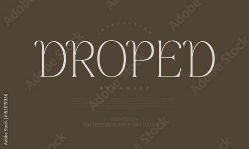 Sophisticated narrow serif font with tall letters for fashion and editorial designs