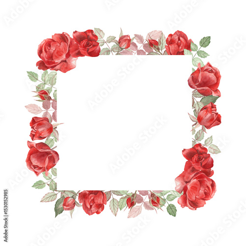 frame of roses