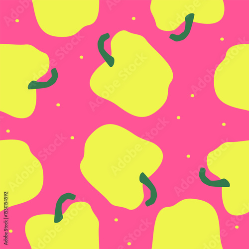 Cute paprika pattern background vector design