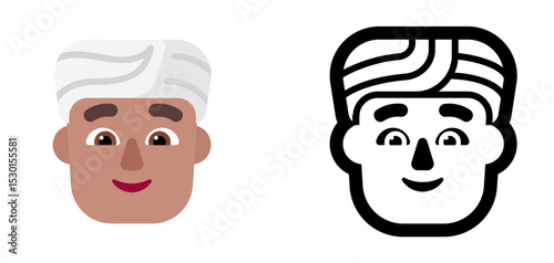 Man Light Skin Face Emoji