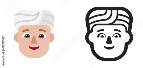 Woman Light Skin Face Emoji