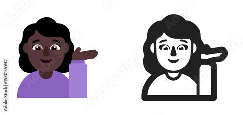Person Purple Shirt Dark Hair Emoji