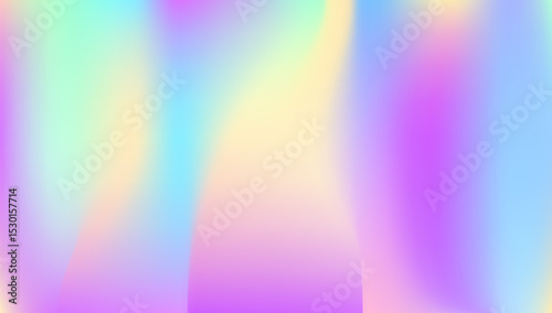 Pearlescent Gradient. Chrome Mesh. Metal Poster. Purple Pop Background. Vintage Foil. Hologram Texture. Iridescent Background. Neon Minimalist Template. Pink Pearlescent Gradient