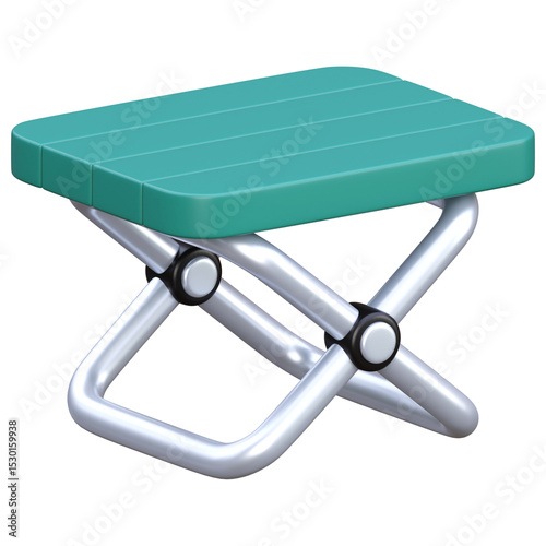 3d render camping table
