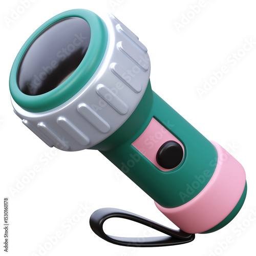 3d render flashlight