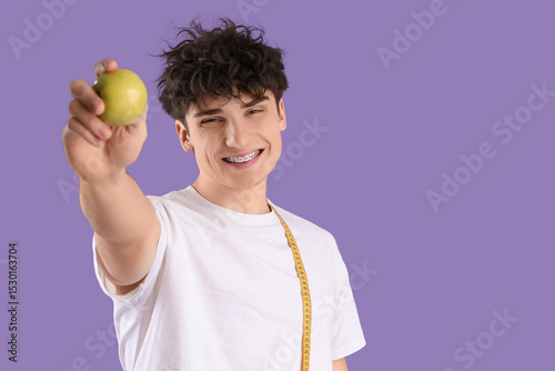 Handsome young happy sporty...