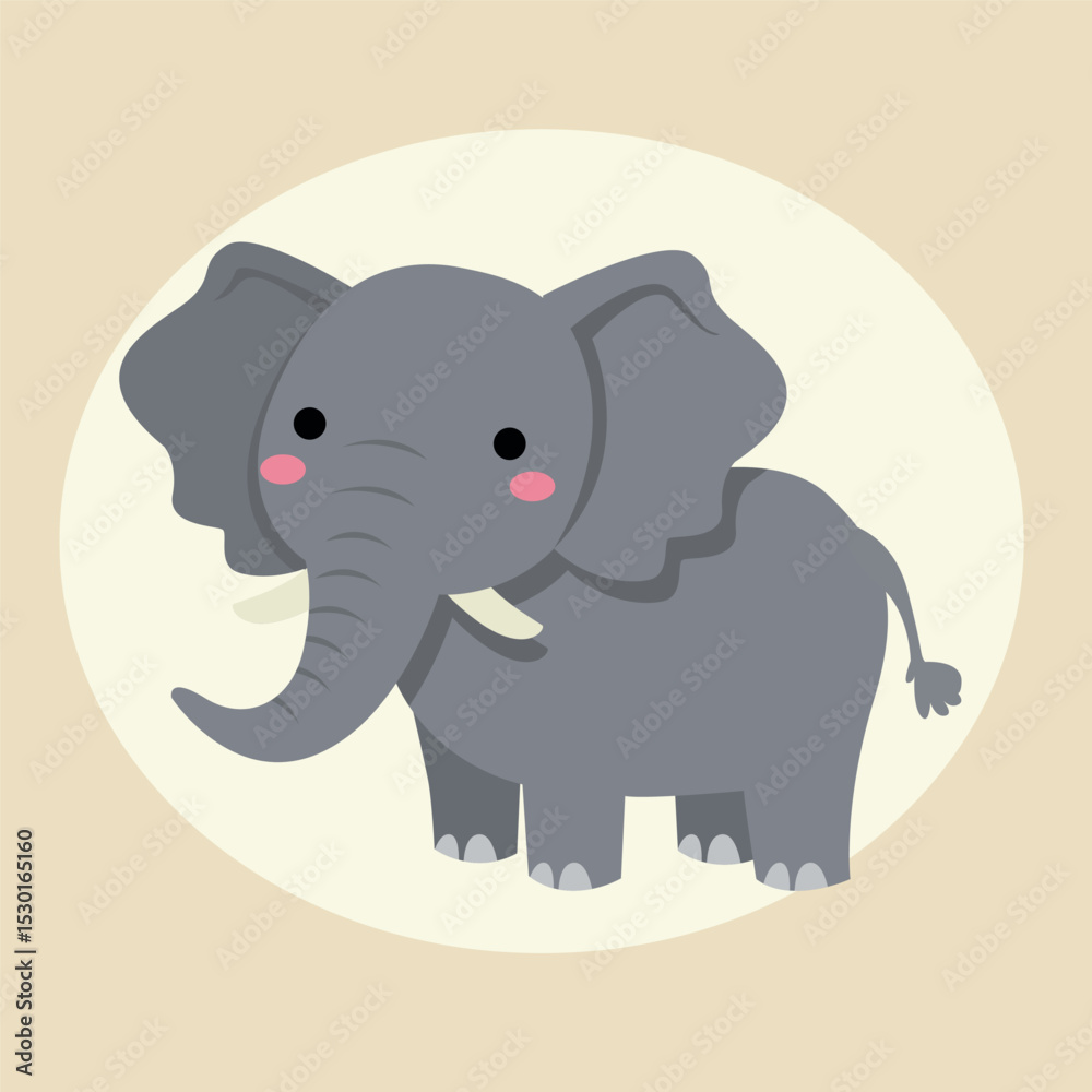Fototapeta premium vector illustration of an elephant