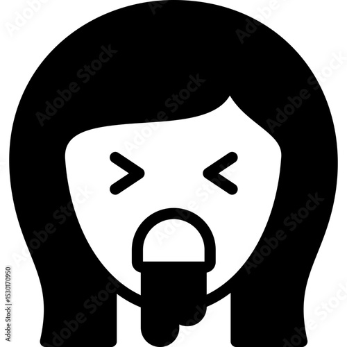 illness icon illustration design with solid