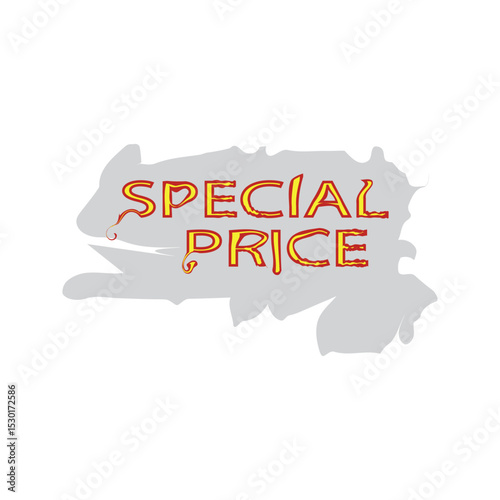 special price vector illustration price that is set specifically, usually with a discount