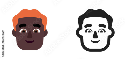 Person Dark Orange Hair Emoji