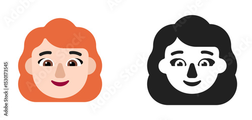 Person Very Light Red Hair Face Emoji
