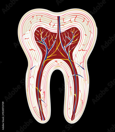 Multi Rooted Tooth Internal Anatomy