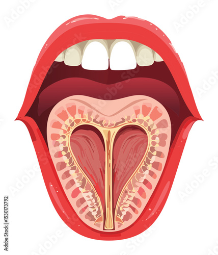 Human Tongue Muscular Structure Anatomy