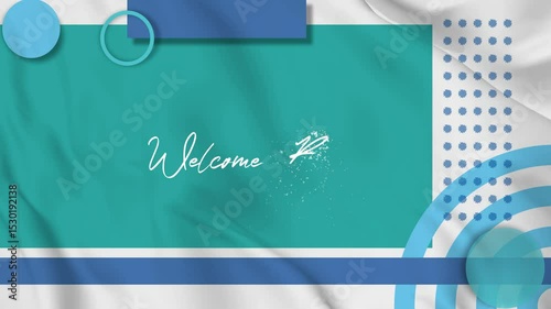 Welcoem Back text animation ,  templates for poster, cover, banner, social media