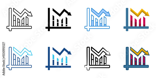 Loss icon set multiple style collection 
