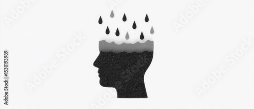 Mental health awareness global illustration abstract conceptual emotional impact
