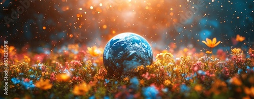 Vibrant PlanetSustainable Future: Celebrating Environmental Harmony & Net Zero Beauty Goals