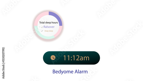 Minimalist Sleep Tracker App UI – Calming Pastel Mood Monitoring Interface