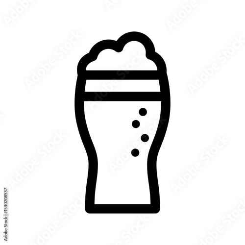 Glass of Coke Icon Line Design Style Beverages and Drinks Vectors Illustrations