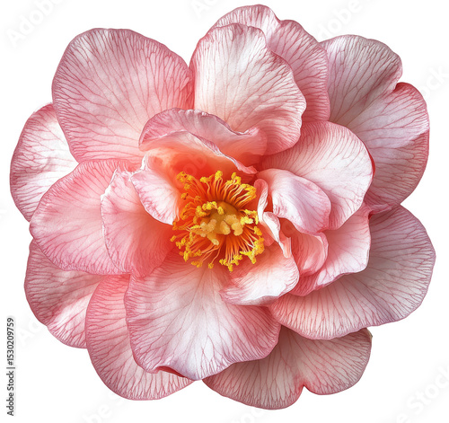 Delicate Pink Camellia Bloom (1)