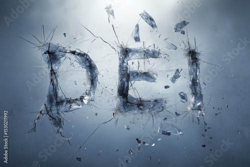 Shattered DEI Concept – Breaking Diversity, Equity, and Inclusion