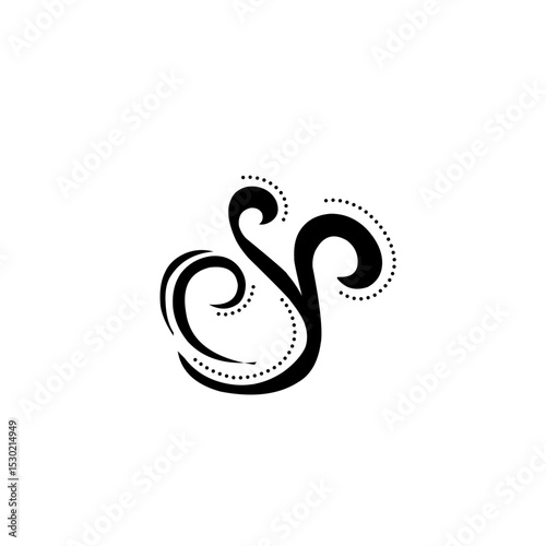 Beautiful artistic decorative floral