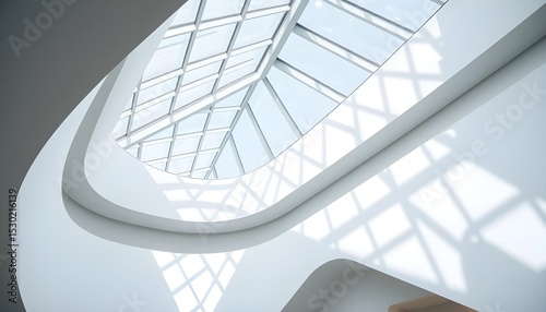 Futuristic minimalist architecture with industrial elegance