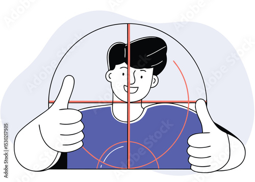 Giving a Thumbs Up Gesture