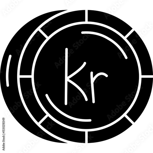 Swedish Krona Coin Icon