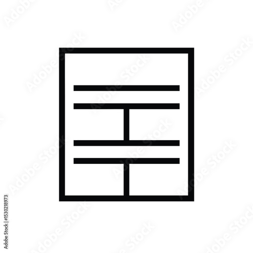UX wireframe layout structure icon vector illustration