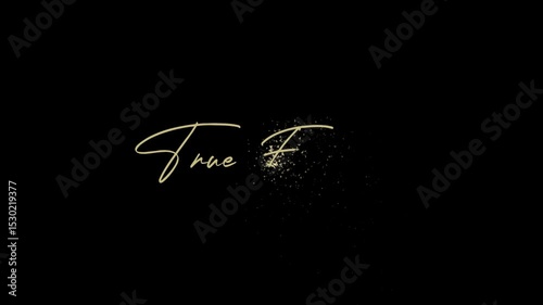  True Friend text animation .templates for poster, cover, banner, social media