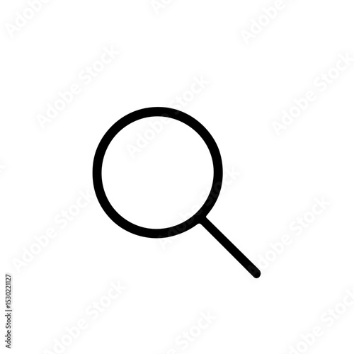 Simple Outline Magnifying Glass Search Tool Symbol Icon Sign