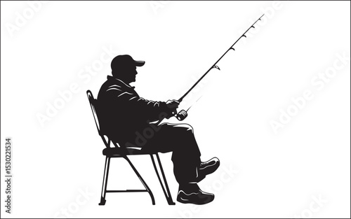 man fishing on the beach