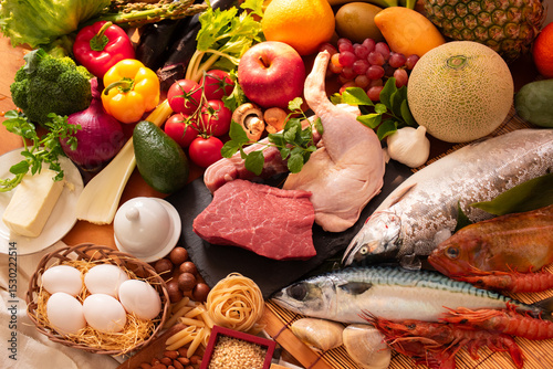 Obraz na plátně 様々な栄養素の食品4