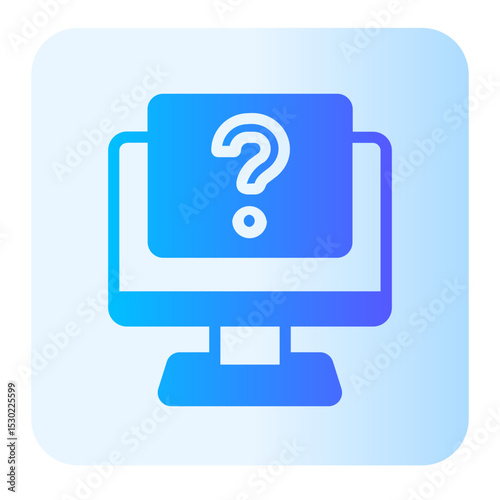 Question Mark gradient icon