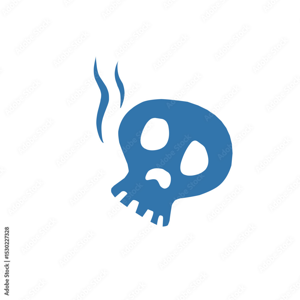 Fototapeta premium Human skull icon