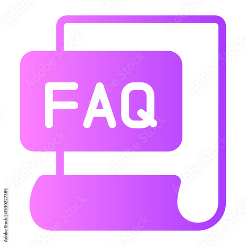 FAQ gradient icon