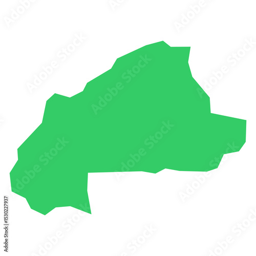 map of Burkina-Faso green