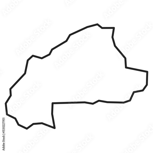 map of Burkina-Faso line