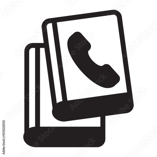 Phone Book glyph icon