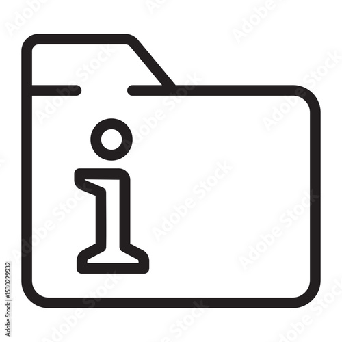 Folder line icon