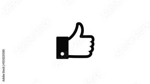 Thumbs Up Icon: Approval, Positive Feedback, Like Symbol for Website and App Design