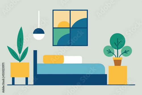 modern living room with sofa