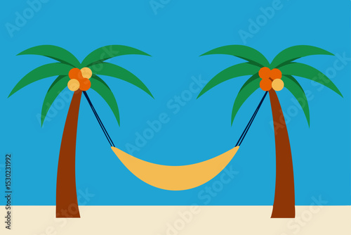 tropical island with palm trees