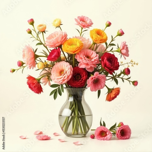 Wallpaper Mural bouquet of roses in a vase Torontodigital.ca