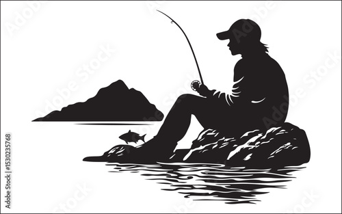fishing in the sea