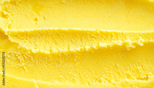 レモンのジェラートをクローズアップしたテクスチャー背景