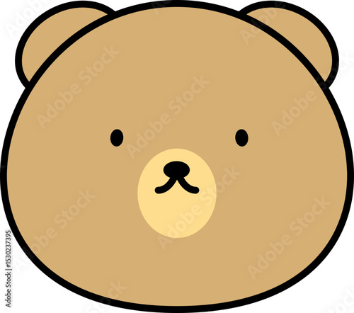 Cute Animal Outlined Illustration Element